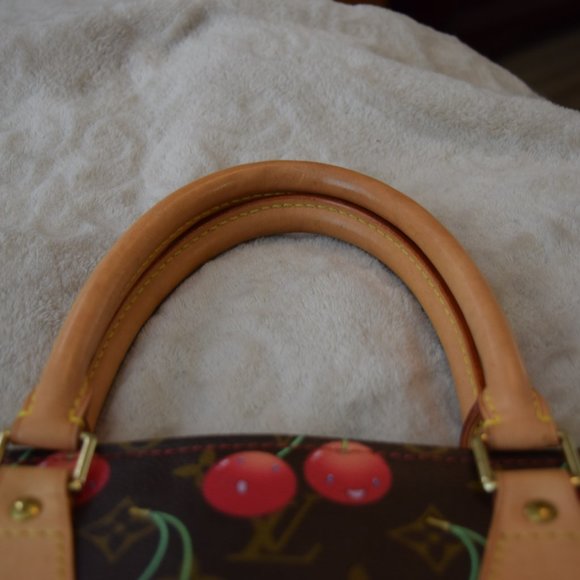 Louis Vuitton SAC Plat Hand Tote Bag Monogram Cherry - Picture 8 of 16